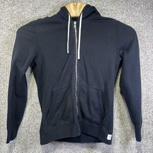 Reigning Champ Hoodie Mens Medium Black Full Zip Fleece Sweatshirt Canada
